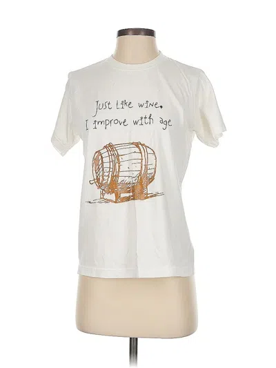 Pre-owned Assorted Brands Short Sleeve T-shirt In White