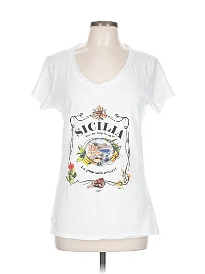 Pre-owned Assorted Brands Short Sleeve T-shirt In White