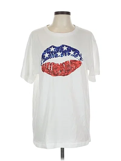 Pre-owned Assorted Brands Short Sleeve T-shirt In White