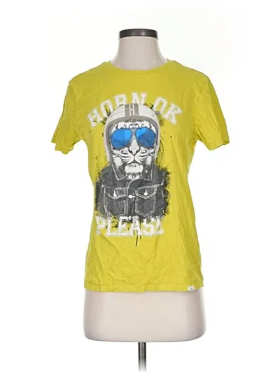 Pre-owned Assorted Brands Short Sleeve T-shirt In Yellow