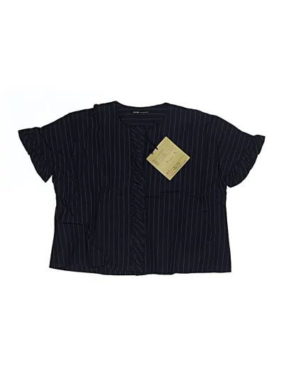 Assorted Brands Kids' Short Sleeve Top Black Square Neckline Tops