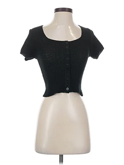 Pre-owned Assorted Brands Short Sleeve Top Black Sweetheart Neckline Tops