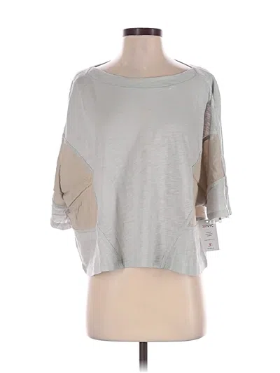 Assorted Brands Short Sleeve Top Gray Boatneck Tops