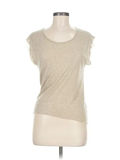 Pre-owned Assorted Brands Short Sleeve Top Gray Scoop Neck Tops