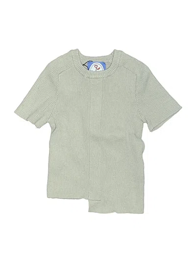 Pre-owned Assorted Brands Kids' Short Sleeve Top Green Crew Neck Tops