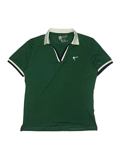 Pre-owned Assorted Brands Kids' Short Sleeve Top Green Tops