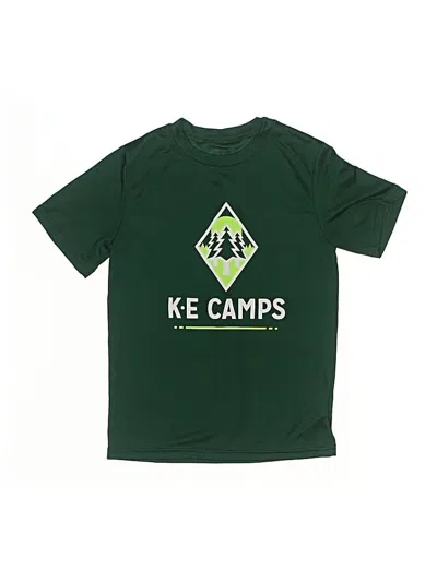 Pre-owned Assorted Brands Kids' Short Sleeve Top Green Tops