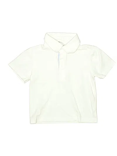 Pre-owned Assorted Brands Kids' Short Sleeve Top Ivory Collared Neckline Tops