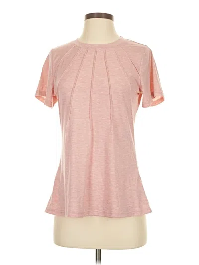 Pre-owned Assorted Brands Short Sleeve Top Pink Crew Neck Tops