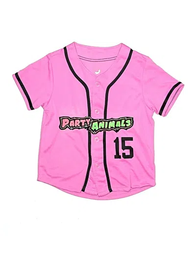 Pre-owned Assorted Brands Kids' Short Sleeve Top Pink Tops