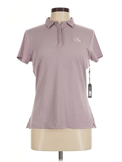 Assorted Brands Short Sleeve Top Purple Keyhole Neckline Tops