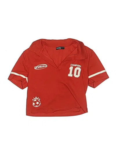 Pre-owned Assorted Brands Kids' Short Sleeve Top Red Tops
