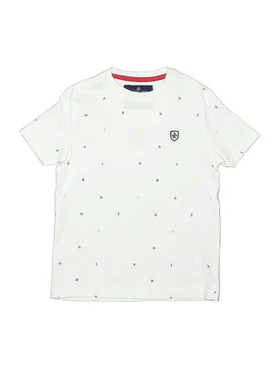 Pre-owned Assorted Brands Kids' Short Sleeve Top White Crew Neck Tops