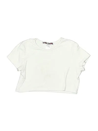 Pre-owned Assorted Brands Kids' Short Sleeve Top White Keyhole Neckline Tops