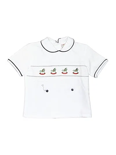 Pre-owned Assorted Brands Kids' Short Sleeve Top White Tops