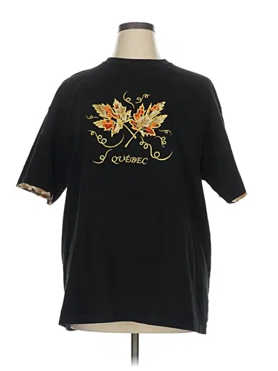 Pre-owned Assorted Brands Short Sleeve T-shirt In Black
