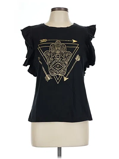 Pre-owned Assorted Brands Short Sleeve T-shirt In Black