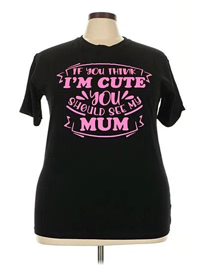 Pre-owned Assorted Brands Short Sleeve T-shirt In Black