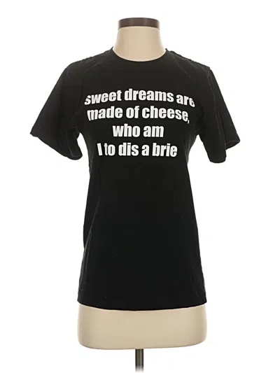 Pre-owned Assorted Brands Short Sleeve T-shirt In Black