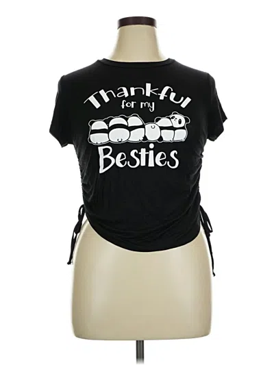 Pre-owned Assorted Brands Short Sleeve T-shirt In Black