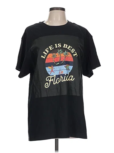 Pre-owned Assorted Brands Short Sleeve T-shirt In Black