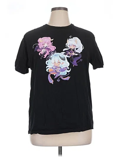Pre-owned Assorted Brands Short Sleeve T-shirt In Black