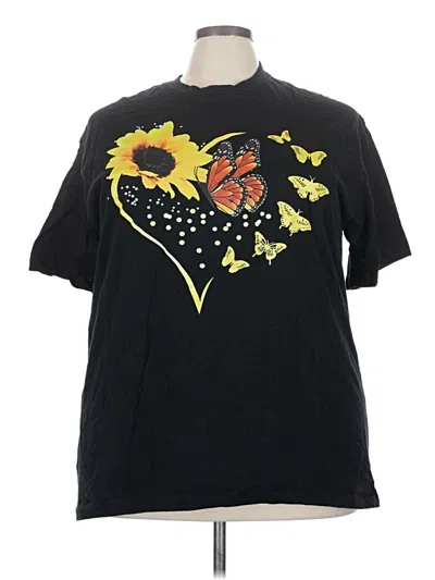 Pre-owned Assorted Brands Short Sleeve T-shirt In Black