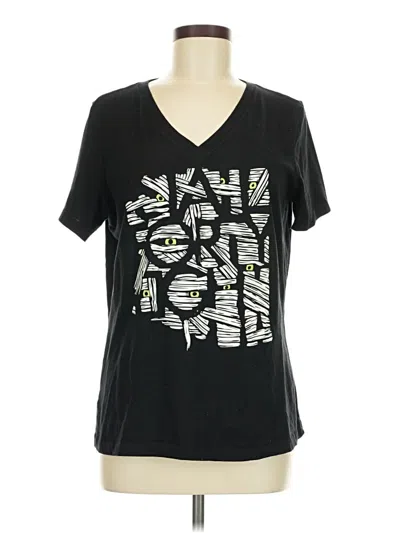 Pre-owned Assorted Brands Short Sleeve T-shirt In Black