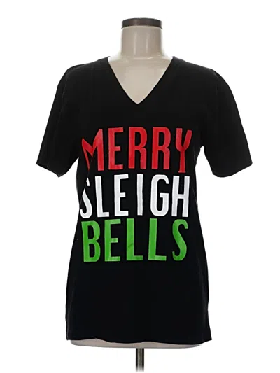 Pre-owned Assorted Brands Short Sleeve T-shirt In Black