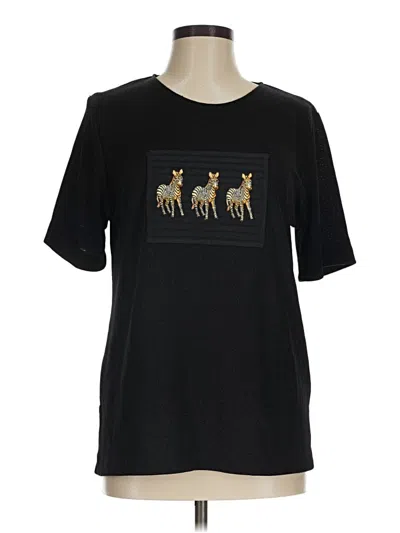 Pre-owned Assorted Brands Short Sleeve T-shirt In Black