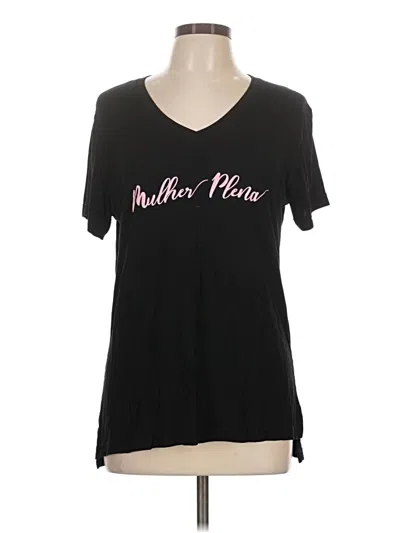 Pre-owned Assorted Brands Short Sleeve T-shirt In Black