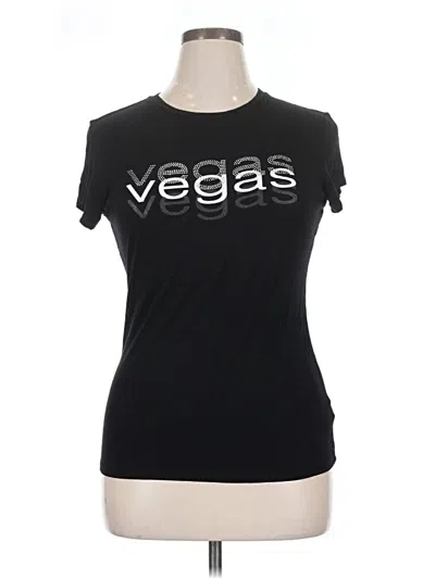 Pre-owned Assorted Brands Short Sleeve T-shirt In Black