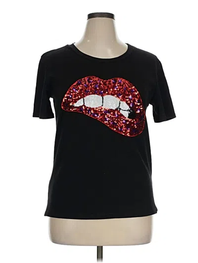 Pre-owned Assorted Brands Short Sleeve T-shirt In Black
