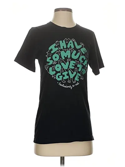 Pre-owned Assorted Brands Short Sleeve T-shirt In Black