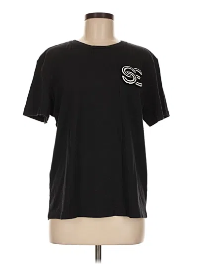 Pre-owned Assorted Brands Short Sleeve T-shirt In Black