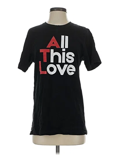 Pre-owned Assorted Brands Short Sleeve T-shirt In Black