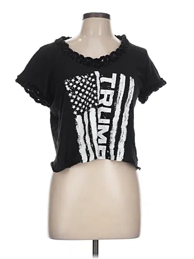 Pre-owned Assorted Brands Short Sleeve T-shirt In Black