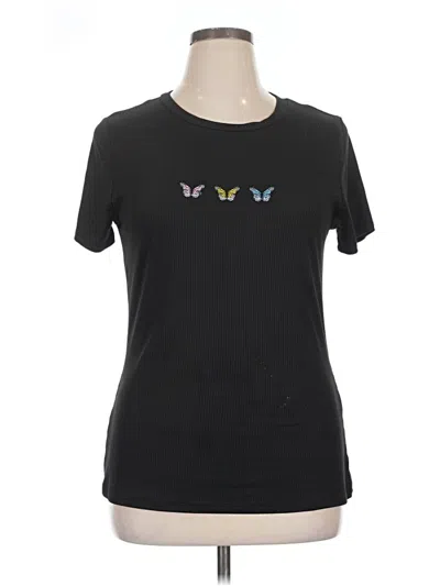 Pre-owned Assorted Brands Short Sleeve T-shirt In Black