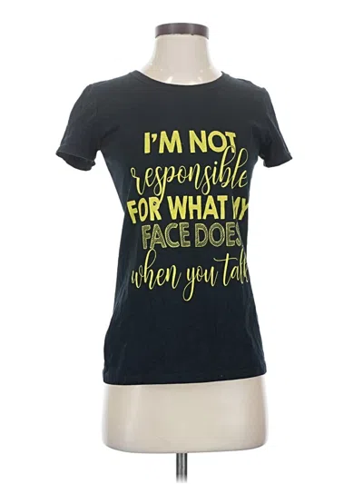 Pre-owned Assorted Brands Short Sleeve T-shirt In Black