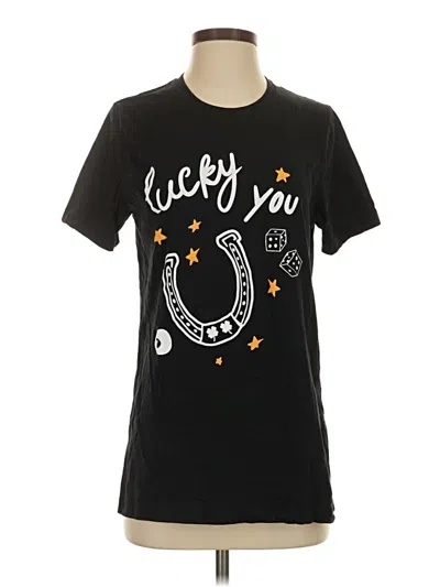 Pre-owned Assorted Brands Short Sleeve T-shirt In Black