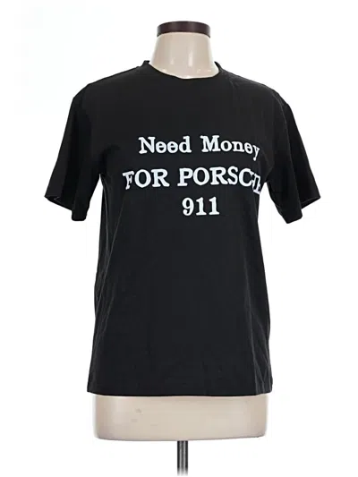 Pre-owned Assorted Brands Short Sleeve T-shirt In Black