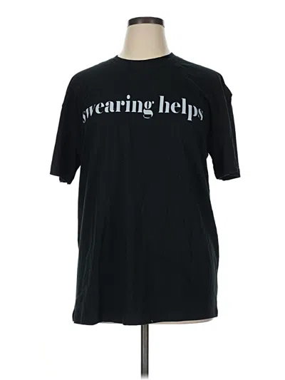 Pre-owned Assorted Brands Short Sleeve T-shirt In Black