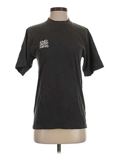 Pre-owned Assorted Brands Short Sleeve T-shirt In Black