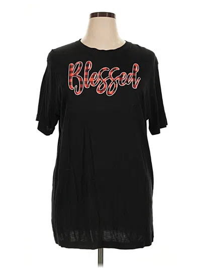 Pre-owned Assorted Brands Short Sleeve T-shirt In Black
