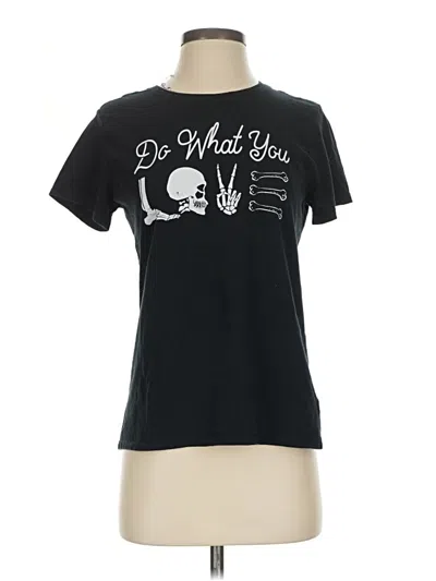 Pre-owned Assorted Brands Short Sleeve T-shirt In Black
