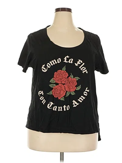 Pre-owned Assorted Brands Short Sleeve T-shirt In Black