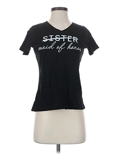 Pre-owned Assorted Brands Short Sleeve T-shirt In Black
