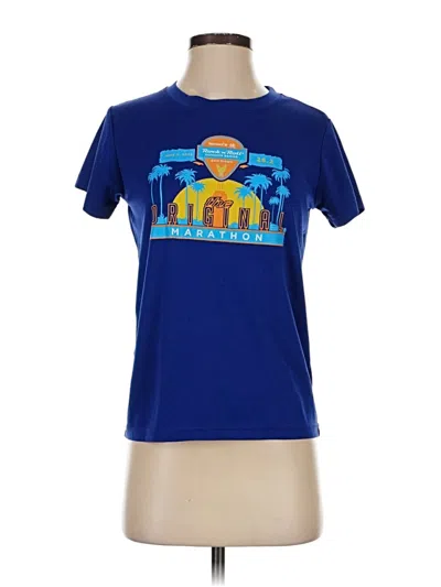 Pre-owned Assorted Brands Short Sleeve T-shirt In Blue