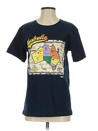Pre-owned Assorted Brands Short Sleeve T-shirt In Blue