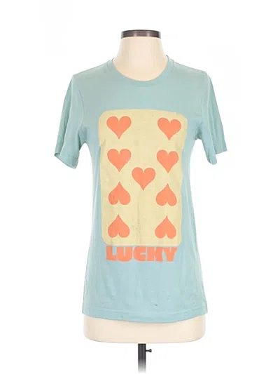 Pre-owned Assorted Brands Short Sleeve T-shirt In Blue